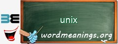 WordMeaning blackboard for unix